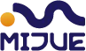 MIJUE logo icon used in the website navigation bar