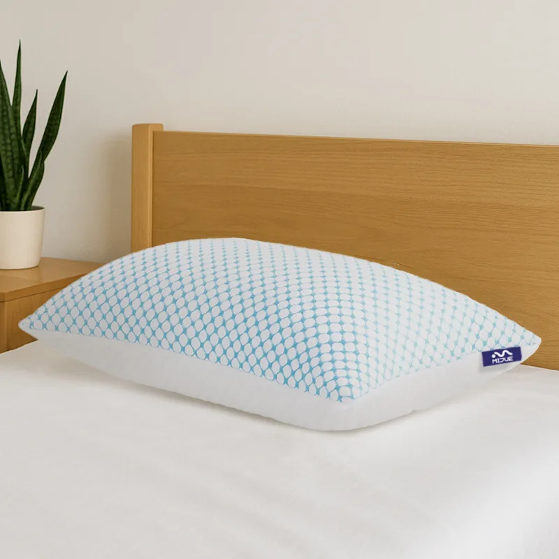 shredded-memory-foam-pillow-on-white-bed-linen