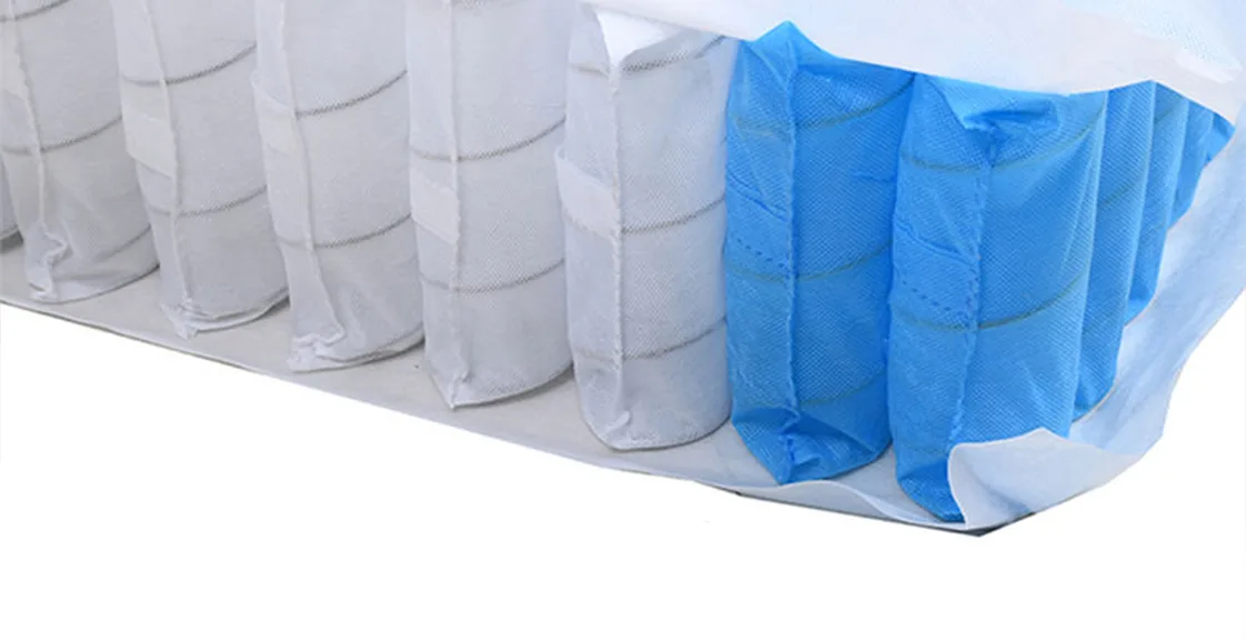 Pocket spring system for hybrid mattresses providing firm and balanced body support
