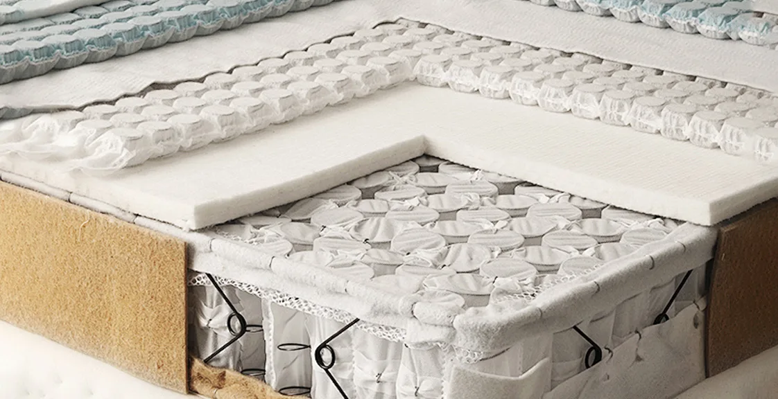 Budget and premium mattress materials and layers
